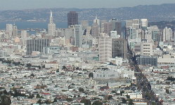downtown San Francisco from Twin Peaks